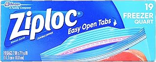 Ziploc Freezer Bags Quart 20 Count boxes