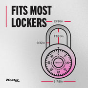 Master Lock Pink / 1 / 1 Pack Combination Padlocks