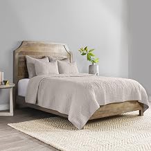 Villa by Classic Home Anessa Taupe King Cotton Quilt