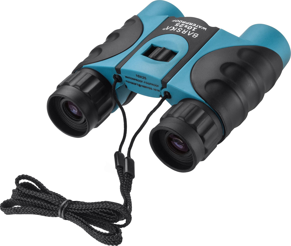 10x25mm Blue Waterproof Compact by Barska – One Size, Rubber, Blue, Model AB12727