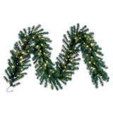 50' Imperial Pine Artificial Christmas Garland by Vickerman – 50' x 16", Polyvinyl Chloride (PVC), Green, Model A877220LED