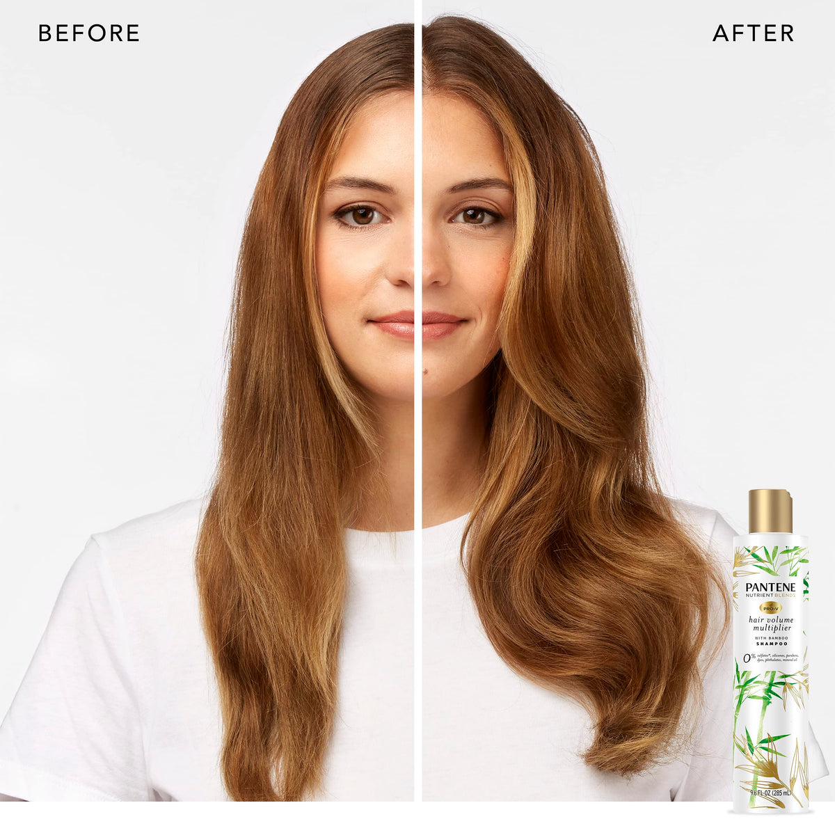 Pantene 9.6 Fl Oz (Pack of 2) / Bamboo / 2 Shampoos