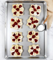 Bakeware Traditional Aluminized Steel Uncoated Extra Large Baking Sheet Pan by USA Pan – XL Sheet, ALUMINIZED STEEL, Natural Metal, Model 1055HS-UN-6
