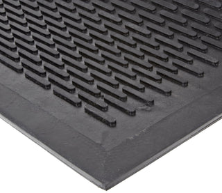 T29 Ridge Scraper Flexible Rubber Scraper Mat by Notrax – Stock Size, Rubber, Black, Model T29S0035BL