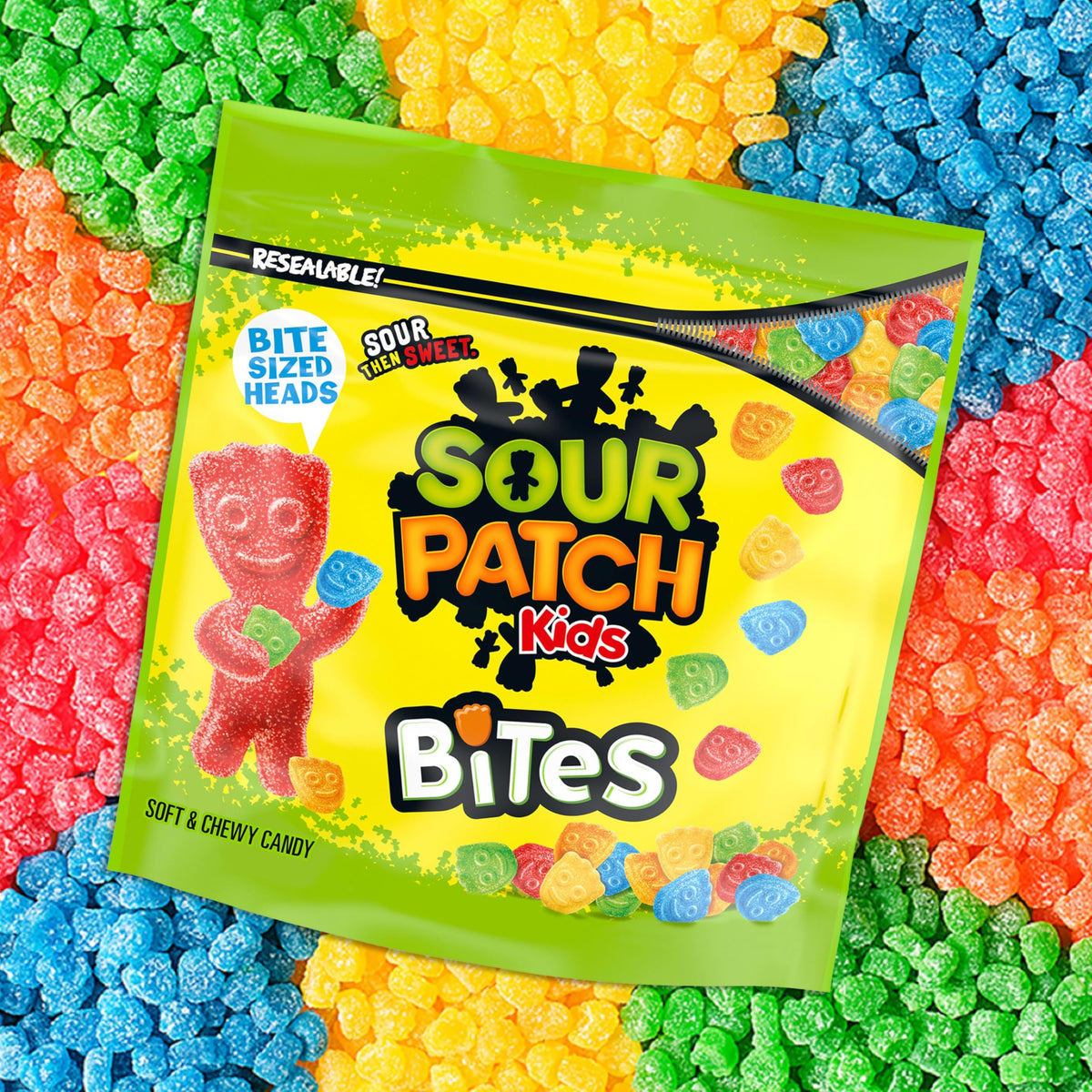 Bites Soft & Chewy Gummy Candy by Sour Patch Kids – 12 Ounce (Pack of 1), Multicolor