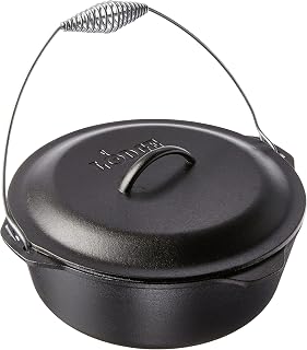 Lodge Pre-Seasoned Cast Iron Dutch Oven with Bail Handle, 9 Quart