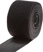 Velcro 1806-OW-PB/B Black Nylon Onewrap Velcro Strap, Hook and Loop, 2" Wide, 10' Length