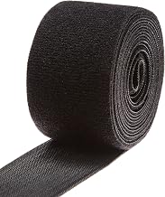 Velcro 1806-OW-PB/B Black Nylon Onewrap Velcro Strap, Hook and Loop, 2" Wide, 10' Length