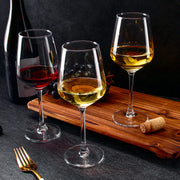 Shyrc Wine Glasses, 12oz Clear with Long Stem, Set of 12