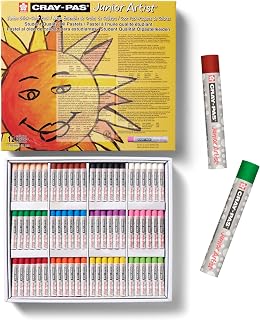 SAKURA Cray-Pas Junior Artist Oil Pastel Set, 288 Pieces, Jumbo Stick