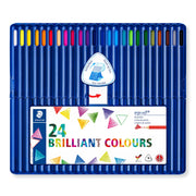Ergosoft Colored Pencils by STAEDTLER – 24 Count (Pack of 1), Wood, Assorted, Model 157SB24CB