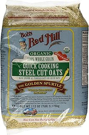 Bob's Red Mill Organic Quick Cooking Steel Cut Oats, 112 oz (7 lb)