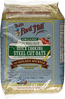 Bob's Red Mill Organic Quick Cooking Steel Cut Oats, 112 oz (7 lb)