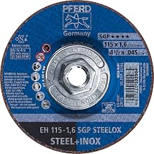 PFERD 4-1/2" x .045" Cut-Off Wheel, 5/8-11 Thread A 46 S SGP-INOX - Type 27