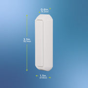 Direct Wire Push Button Doorbell by Philips – Doorbell Replacement, White, Model DES4111R/27