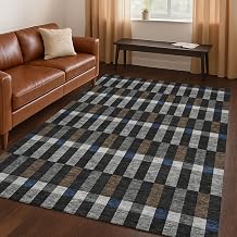 Addison Rugs Chantille ACN2548 Black 3' x 5' Indoor/Outdoor, Machine Washable, Easy Clean, Non Shedding, Bedroom, Living Room, Dining Room, Kitchen, Patio Rug