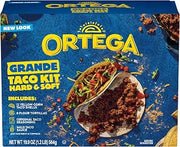 Ortega Grande Taco Kit, 12 Taco Shells & 8 Tortillas, Taco Seasoning and Taco Sauce