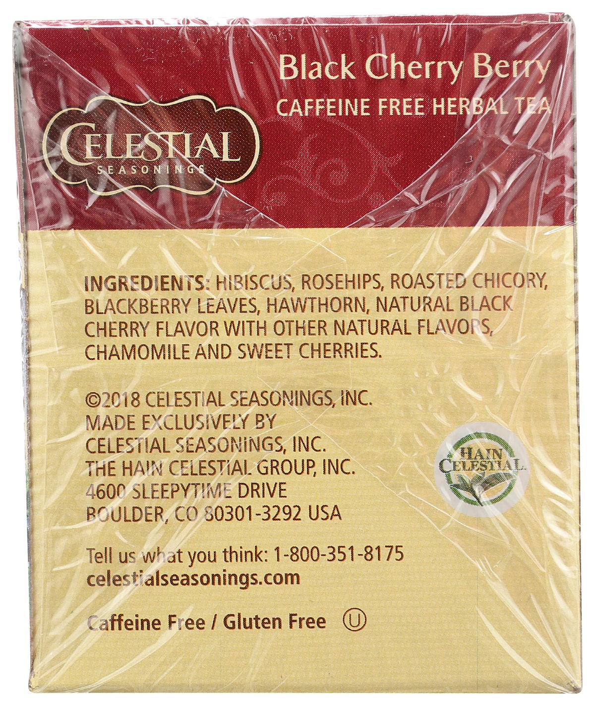 Black Cherry Berry Herbal Tea by Celestial Seasonings – 20 Count (Pack of 1), Model 00637983