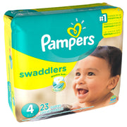 Swaddlers Diapers Size by Pampers – Size 4, Plastic, Yellow