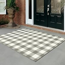Oriental Weavers Marina Indoor/Outdoor Rug - 2598W - 8'6" x 13' - in Grey/Ivory - Modern Farmhouse Style, Water, Stain and Fade Resistant, Hose Clean, Patio, Outdoor Living Area Rug
