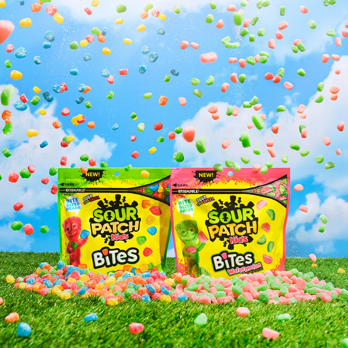 Bites Original Soft & Chewy Candy by Sour Patch Kids – 12 Ounce (Pack of 2), Multicolor, Pack of 2