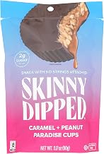 Caramel Peanut Paradise Cups by SKINNYDIPPED – Case (10 Bags), Natural