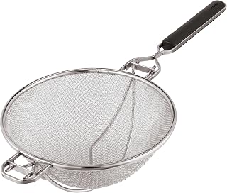 PADERNO World Cuisine 11-7/8-Inch Stainless-steel Strainer with Reinforced Support