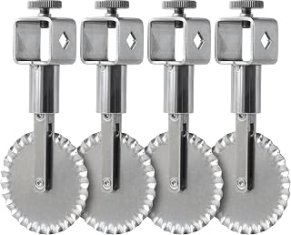 Ateco Multi Wheel Adjustable Dough Cutter with Lock - 2.2 in. Diameter, Fluted Edge