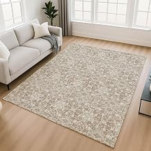 Addison Rugs Chantille ACN2783 Beige 5' x 7'6" Indoor/Outdoor, Machine Washable, Easy Clean, Non Shedding, Bedroom, Living Room, Dining Room, Kitchen, Patio Rug