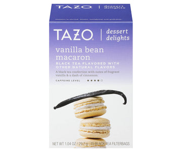 Vanilla Bean Macaron Black Tea by TAZO – Pack of 15