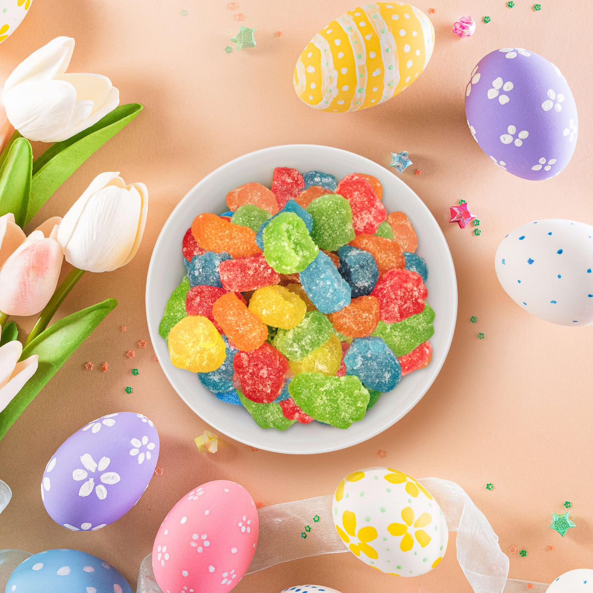 Bites Soft & Chewy Gummy Easter Candy by Sour Patch Kids – 1.8 Ounce (Pack of 12), Pack of 12