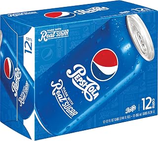 Pepsi Made with Real Sugar, 12 ct