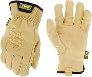 Mechanix Wear Leather Cow Driver Gloves Touchscreen Tan, Small