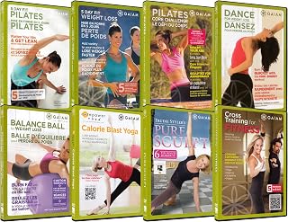 5 Day Fit Pilates / 5 Day Fit Weight Loss / Pilates Core Challenge / Dance For Weight Loss / Balance Ball for Weight Loss / Calorie Blast Yoga / Pure Sculpt / Cross Training for Fitness (8-Pack)