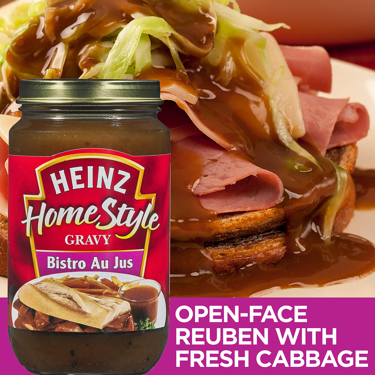 Homestyle Bistro Au Jus Gravy (12 oz Jars by HEINZ – 12 Ounce (Pack of 12), Pack of 12, Model 10013000798508