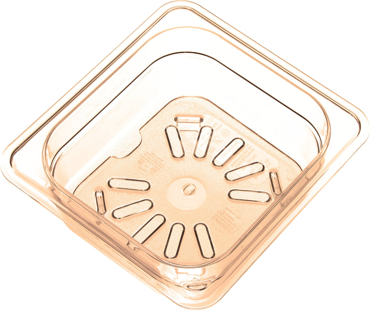 Carlisle FoodService Products Sixth Size 1 pack / Amber / Modern Storage & Transport
