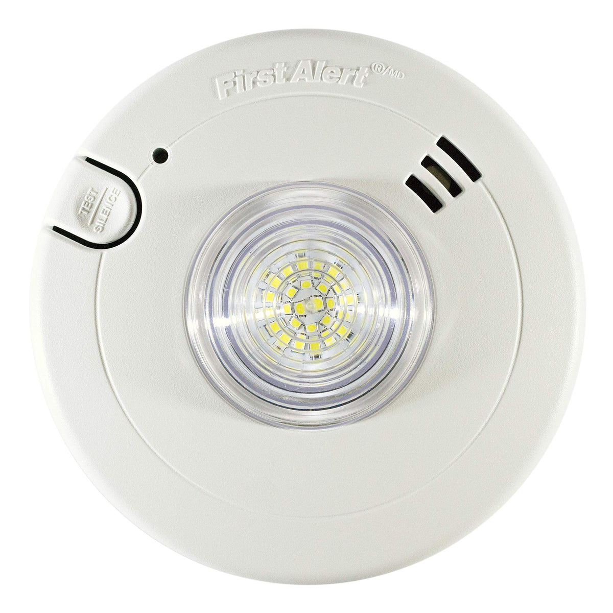 BRK Hardwired Hearing Impaired Smoke Detector with LED Strobe Light by First Alert – white, Model 7020BSL