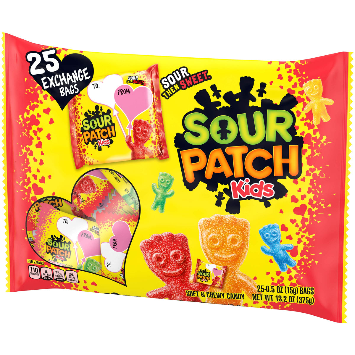 Sour Patch Kids ASSORTED / 25 count / Valentines day Gummy Candy