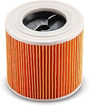 Karcher Cartridge Filter for Karcher Wet Dry Vacuum Cleaners - Compatible with WD 1 Compact, WD 2-18 and WD 3