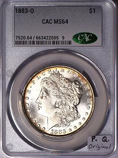 1883-O Morgan Dollar CAC MS-64; Premium Quality Original