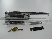 Component Hardware Magnetic / Mechanical Edgemount Latch with Floating Magnet - Straight Handle with Cylinder Lock