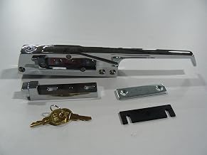 Component Hardware Magnetic / Mechanical Edgemount Latch with Floating Magnet - Straight Handle with Cylinder Lock