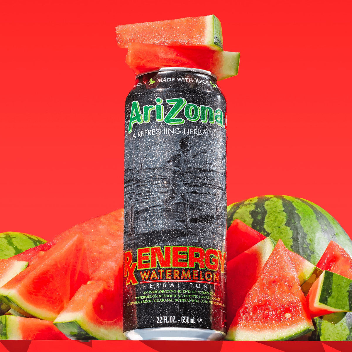AriZona Rx Energy Watermelon / 22 Fl Oz (24 Pack) / 24 Tonic Water