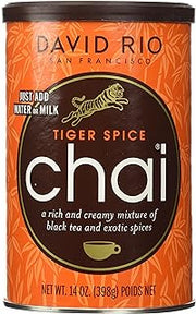 David Rio Tiger Spice Chai, 14oz. - 2 canisters