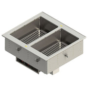 Vollrath FC-4DH Stainless Steel Drop-In Hot Food Well, Full Size, 208-240V - 28 1/4"