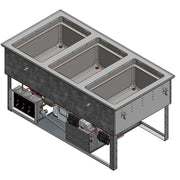 Vollrath FC-6HC Stainless Steel Drop-In Hot Food Well, Full Size, 120/240V - 49 3/4"