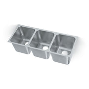 Vollrath Stainless Steel Undermount Sink, 16" Wide, Silver - 40"