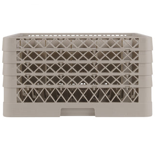 Vollrath TR12HHHH Traex Copolymer Plastic Glass Rack, Full Size - Beige