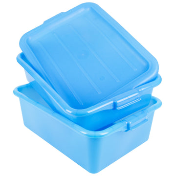 Vollrath 1505 Polypropylene Drain Box Set, 15" x 20" - Blue