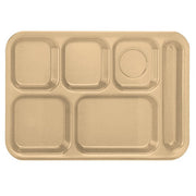 Vollrath 2615 Polypropylene Compartment Tray, 10" x 14 1/2", 24/Case - Beige